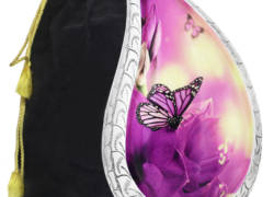 M MEILINXU Butterfly Decorative Urn, Cremation Urns for Human Ashes