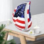 Large Patriotic Colorful & Flag Teardrop Cremation Urn β Veteran Flag Design for Adult Men & Women
