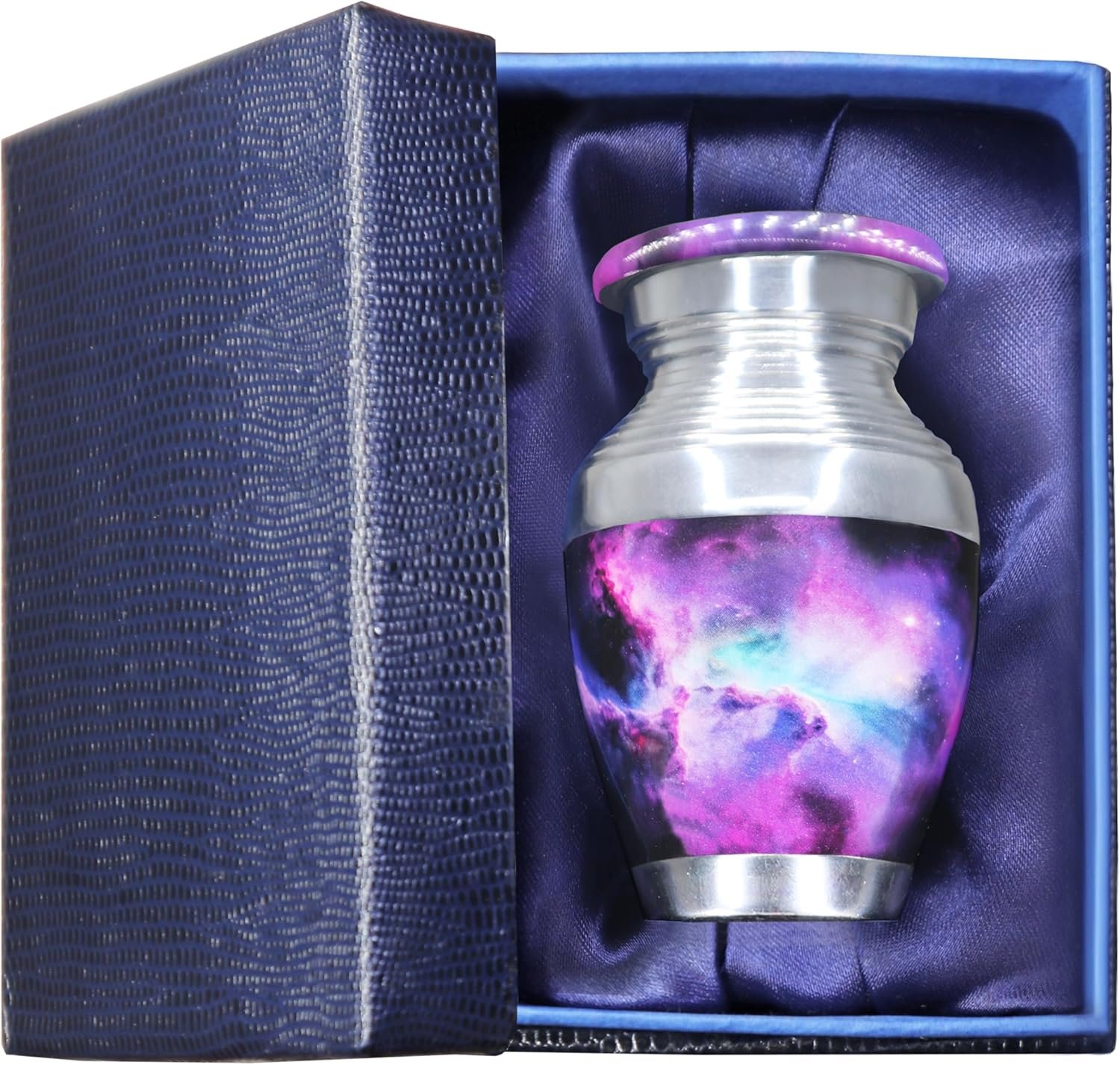 Decorative Small Keepsake Urn for Human Ashes - Purple - Little Urn
