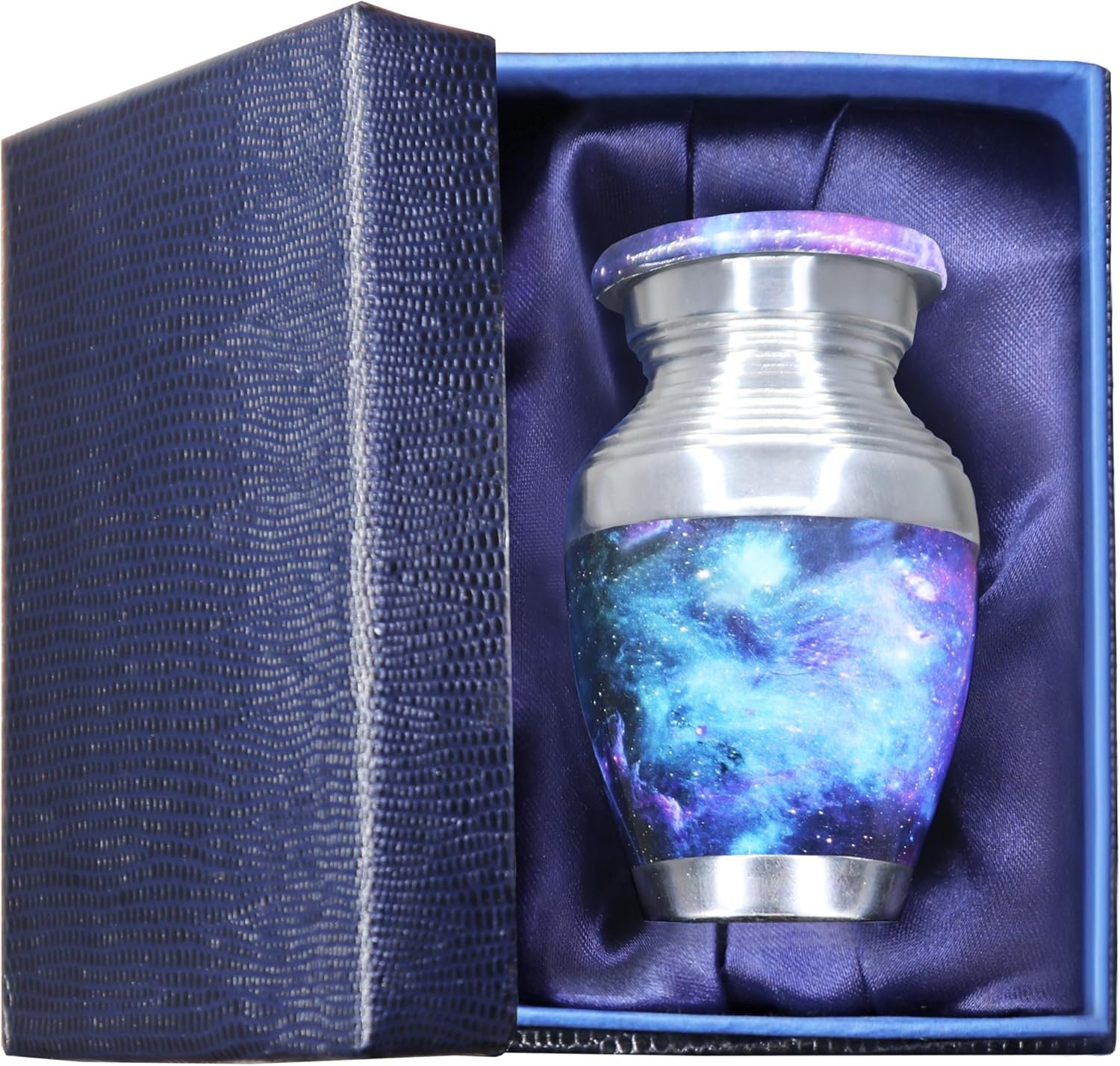 Decorative Small Keepsake Urn for Human Ashes - Blue - Little Urn